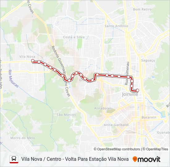 0500 VILA NOVA / CENTRO  Line Map
