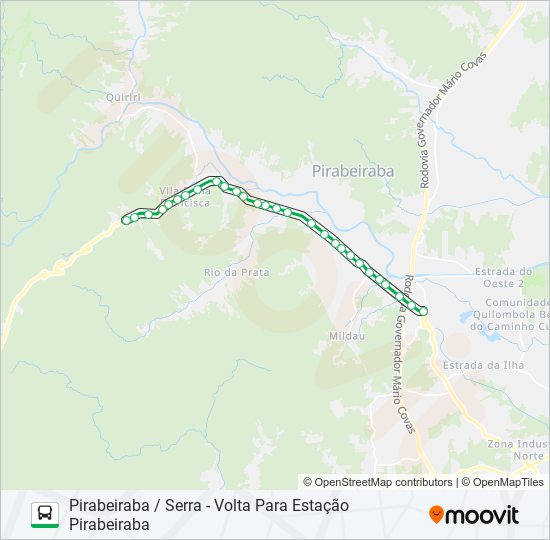 4031 PIRABEIRABA / SERRA bus Line Map