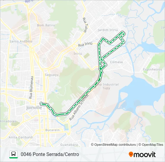 0046 PONTE SERRADA/CENTRO  Line Map