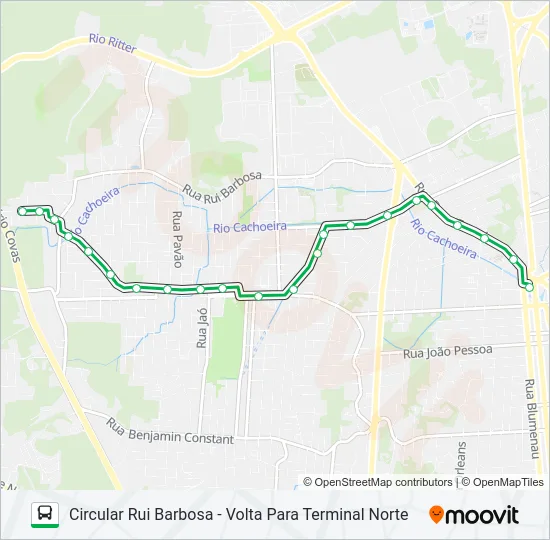 0203 CIRCULAR RUI BARBOSA  Line Map