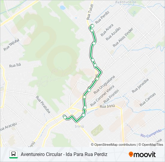 0232 AVENTUREIRO CIRCULAR bus Line Map