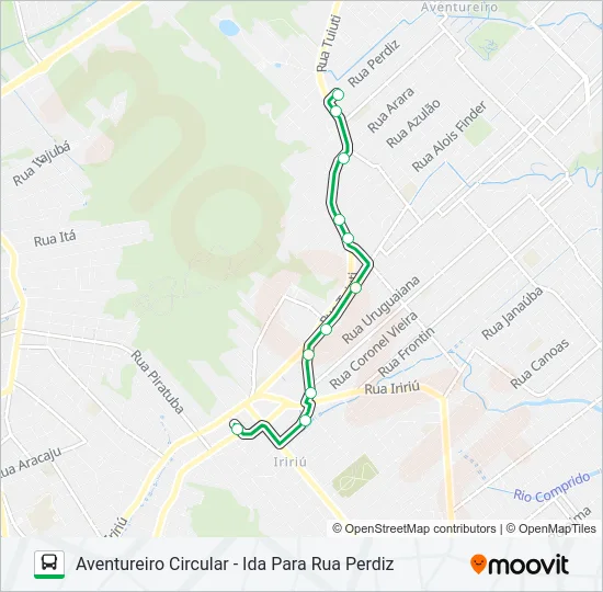 0232 AVENTUREIRO CIRCULAR  Line Map