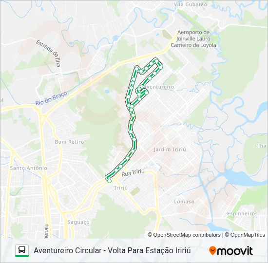 0232 AVENTUREIRO CIRCULAR  Line Map
