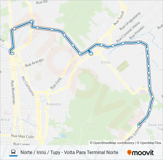 0130 NORTE / IRIRIÚ / TUPY  Line Map