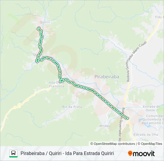 4030 PIRABEIRABA / QUIRIRI  Line Map