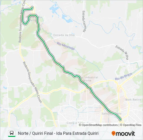 4103 NORTE / QUIRIRI FINAL  Line Map