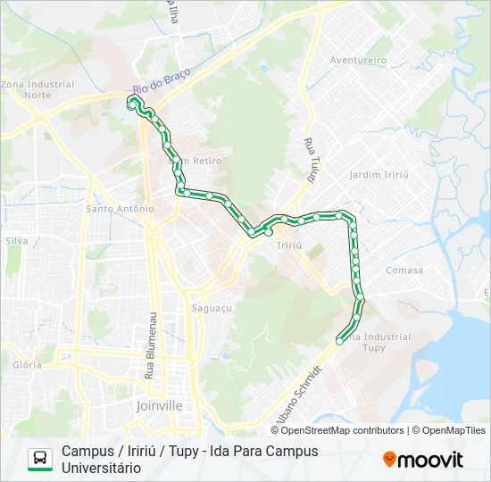 0131 CAMPUS / IRIRIÚ / TUPY  Line Map