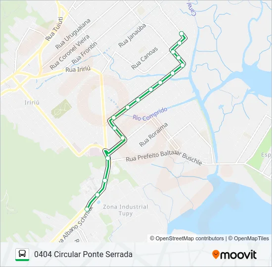 0404 CIRCULAR PONTE SERRADA  Line Map