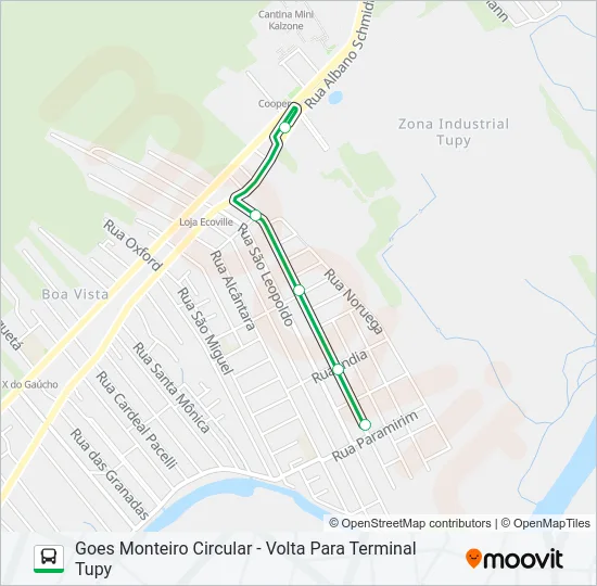 0405 GOES MONTEIRO CIRCULAR  Line Map