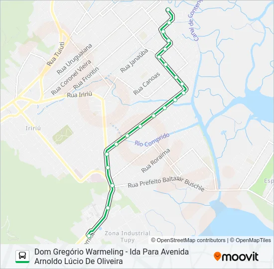 0407 DOM GREGÓRIO WARMELING  Line Map