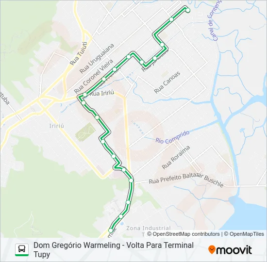 0407 DOM GREGÓRIO WARMELING  Line Map