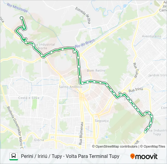 0429 PERINI / IRIRIÚ / TUPY  Line Map