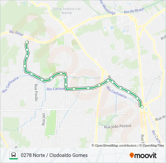 0278 NORTE / CLODOALDO GOMES  Line Map