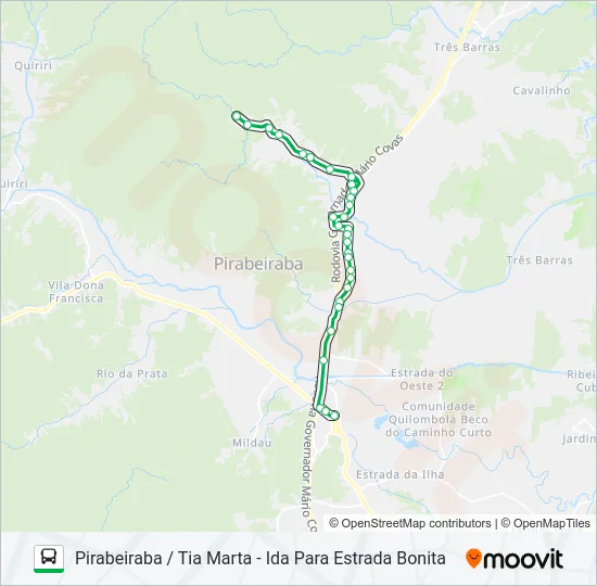 4023 PIRABEIRABA / TIA MARTA  Line Map