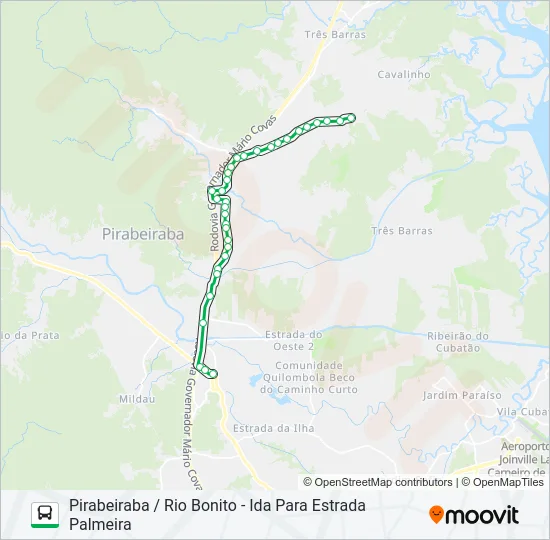 4016 PIRABEIRABA / RIO BONITO  Line Map