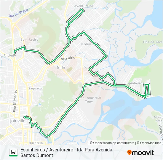 0805 ESPINHEIROS / AVENTUREIRO  Line Map