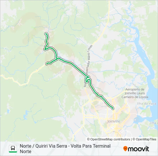 4102 NORTE / QUIRIRI VIA SERRA  Line Map