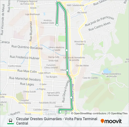 0245 CIRCULAR ORESTES GUIMARÃES  Line Map
