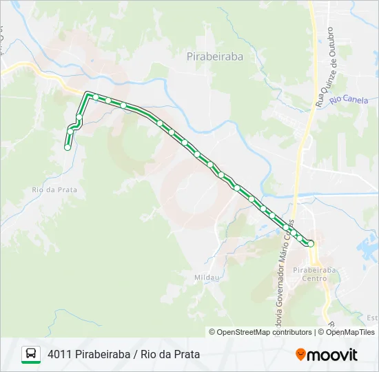 4011 PIRABEIRABA / RIO DA PRATA  Line Map