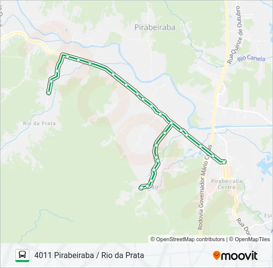 4011 PIRABEIRABA / RIO DA PRATA  Line Map