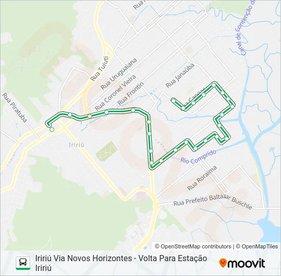 0226 IRIRIÚ VIA NOVOS HORIZONTES  Line Map