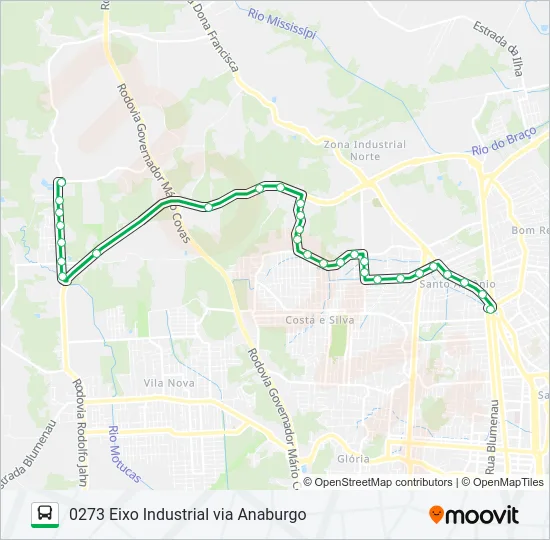 0273 EIXO INDUSTRIAL VIA ANABURGO  Line Map