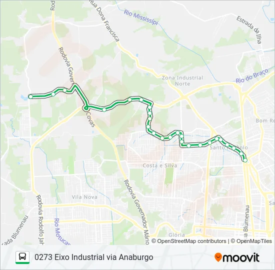 0273 EIXO INDUSTRIAL VIA ANABURGO  Line Map