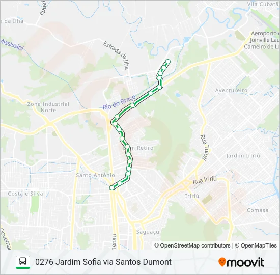 0276 JARDIM SOFIA VIA SANTOS DUMONT  Line Map