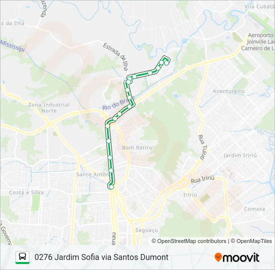 0276 JARDIM SOFIA VIA SANTOS DUMONT  Line Map