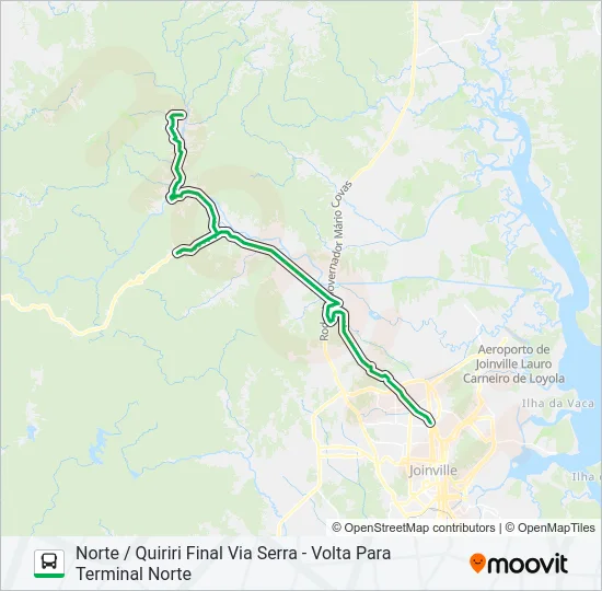 4104 NORTE / QUIRIRI FINAL VIA SERRA  Line Map