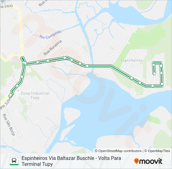 0444 ESPINHEIROS VIA BALTAZAR BUSCHLE  Line Map