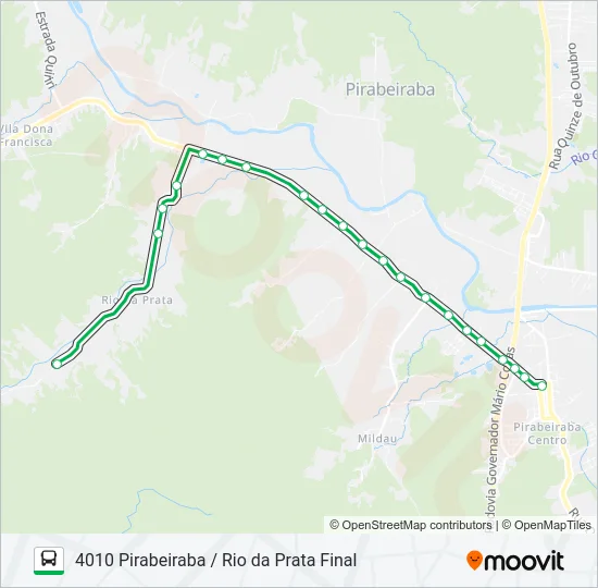 4010 PIRABEIRABA / RIO DA PRATA FINAL  Line Map