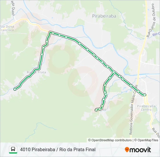 4010 PIRABEIRABA / RIO DA PRATA FINAL  Line Map