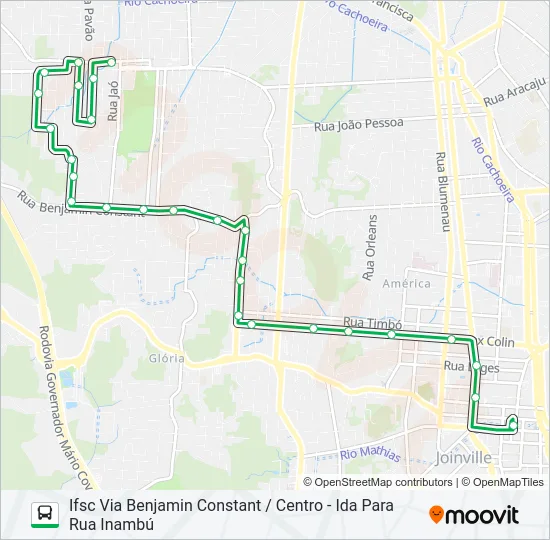 0263 IFSC VIA BENJAMIN CONSTANT / CENTRO  Line Map