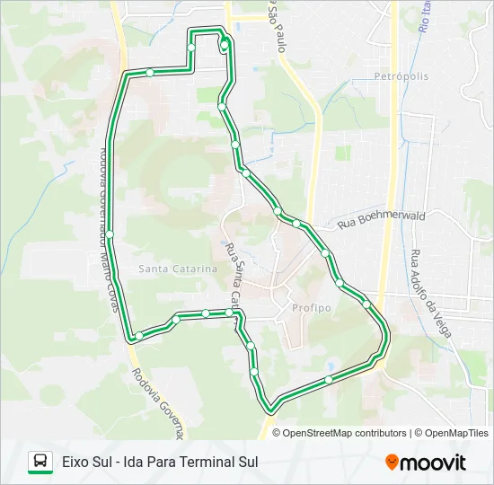 7016 EIXO SUL  Line Map