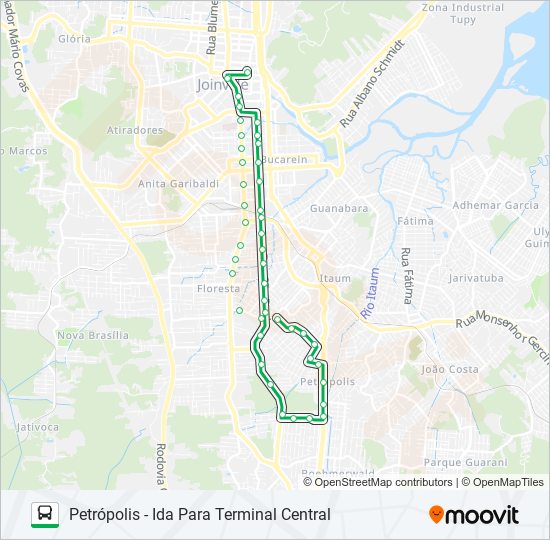 1401 PETRÓPOLIS bus Line Map