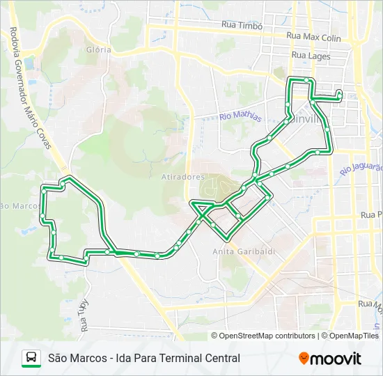 1602 SÃO MARCOS  Line Map