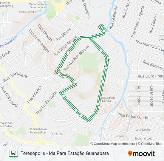 1306 TERESÓPOLIS  Line Map