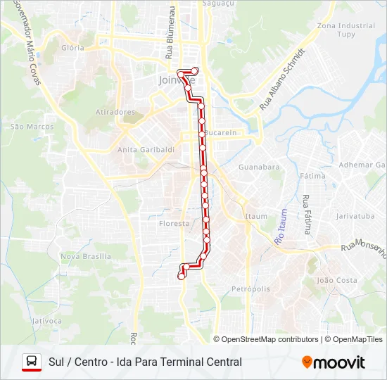 0700 SUL / CENTRO  Line Map