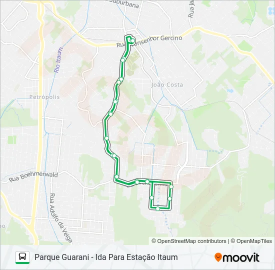 1207 PARQUE GUARANI  Line Map