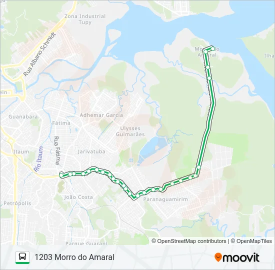 1203 MORRO DO AMARAL  Line Map