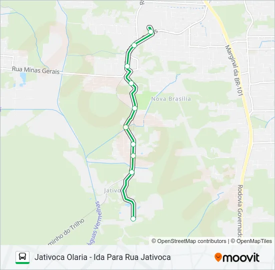 1508 JATIVOCA OLARIA  Line Map