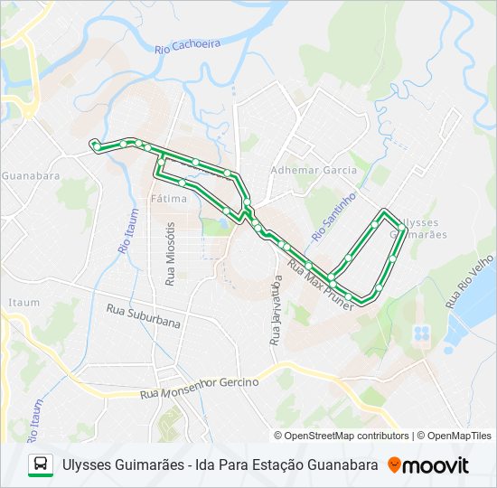 1305 ULYSSES GUIMARÃES bus Line Map