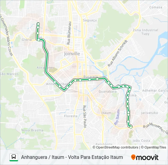1724 ANHANGUERA / ITAUM  Line Map