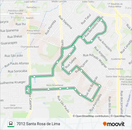 7012 SANTA ROSA DE LIMA  Line Map