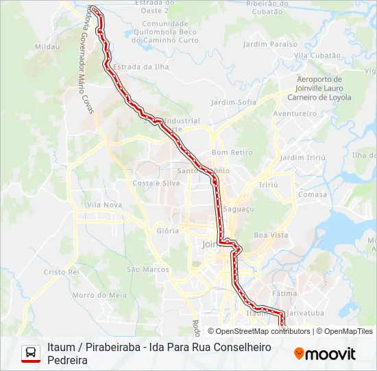 0307 ITAUM / PIRABEIRABA  Line Map