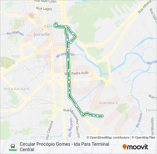 1402 CIRCULAR PROCÓPIO GOMES  Line Map