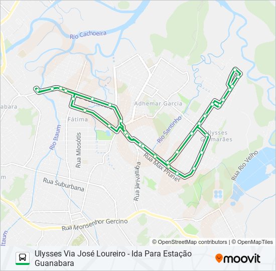 Mapa de 1311 ULYSSES VIA JOSÉ LOUREIRO de autobús