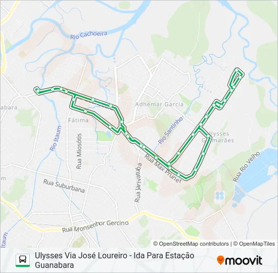 1311 ULYSSES VIA JOSÉ LOUREIRO  Line Map