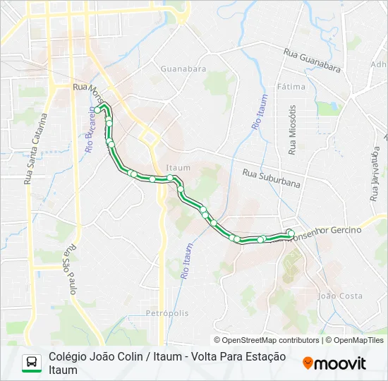 1729 COLÉGIO JOÃO COLIN / ITAUM  Line Map